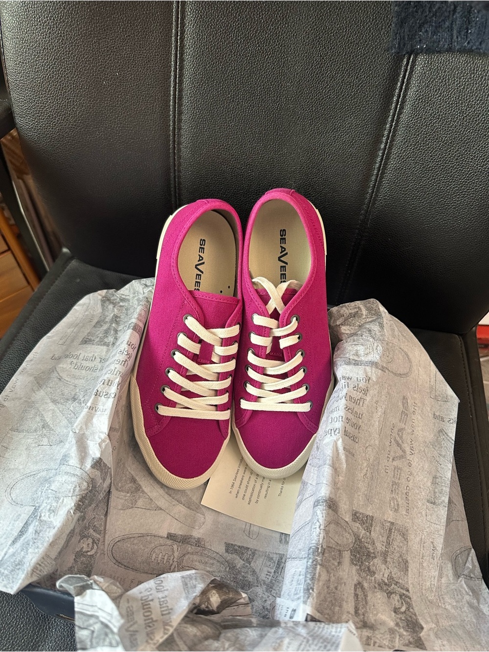 SeaVees Women's Hot Pink Canvas Sneakers